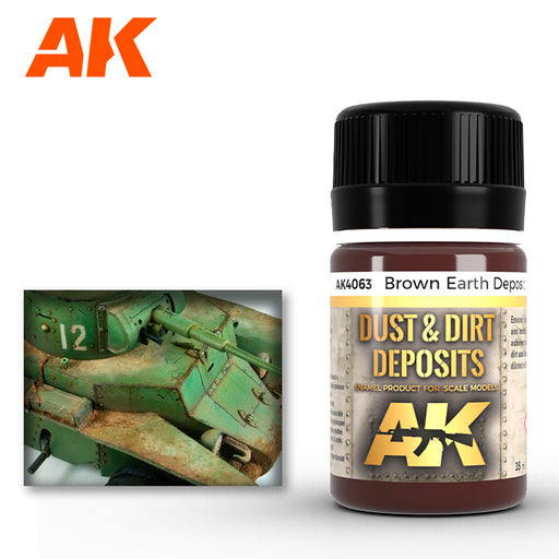 AK Interactive Weathering Brown Earth Deposit (AK4063) - Tistaminis