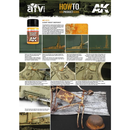 AK Interactive Weathering Light Rust Deposits (AK4111) - Tistaminis