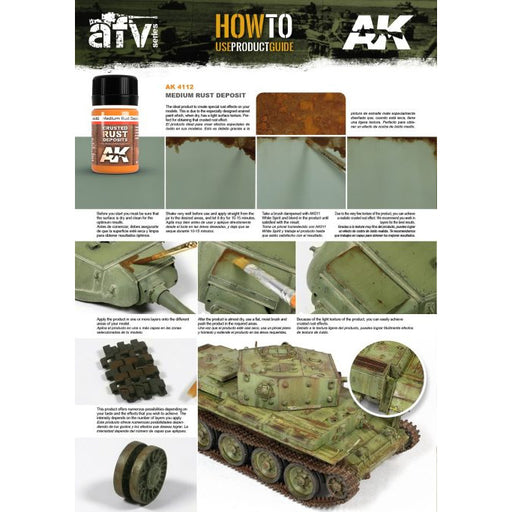 AK Interactive Weathering Medium Rust Deposits (AK4112) - Tistaminis