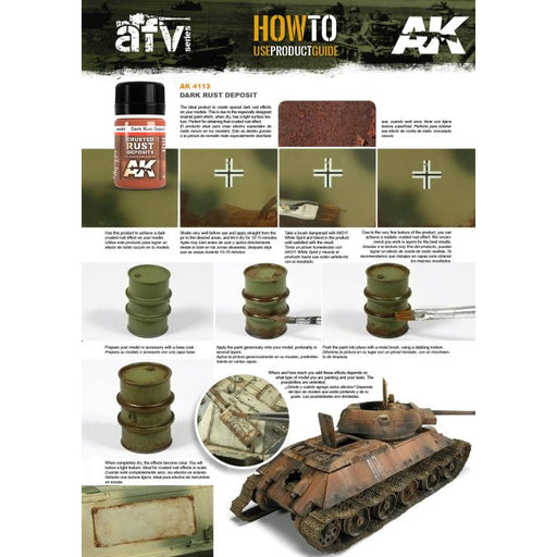 AK Interactive Weathering Dark Rust Deposits (AK4113) - Tistaminis