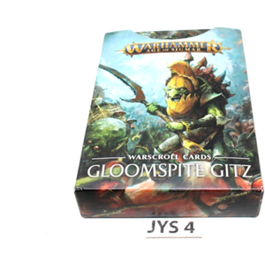 Warhammer Orcs and Goblins - Gloomspite Gitz Warscroll Cards - Previous Edition - JYS4 - Tistaminis