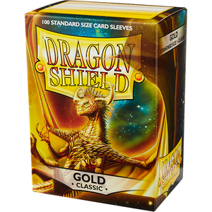 Dragon Shield Sleeves Classic Gold (100) - Standard Size - Tistaminis