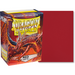 Dragon Shield Sleeves Matte Red (100) - Standard Size New - Tistaminis