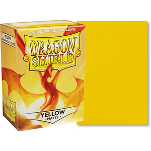 DRAGON SHIELD SLEEVES YELLOW MATTE - STANDARD SIZE NEW - Tistaminis