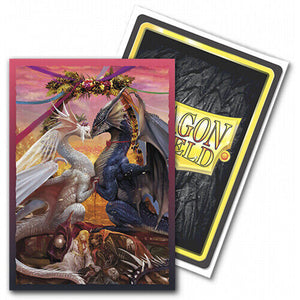 Dragon Shield	Limited Edition Brushed Art: Valentine Dragon 2023 Sleeves (100) New - Tistaminis