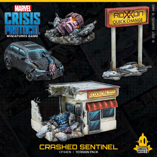 Marvel Crisis Protocol Crashed Sentinel Terrain Pack New - Tistaminis