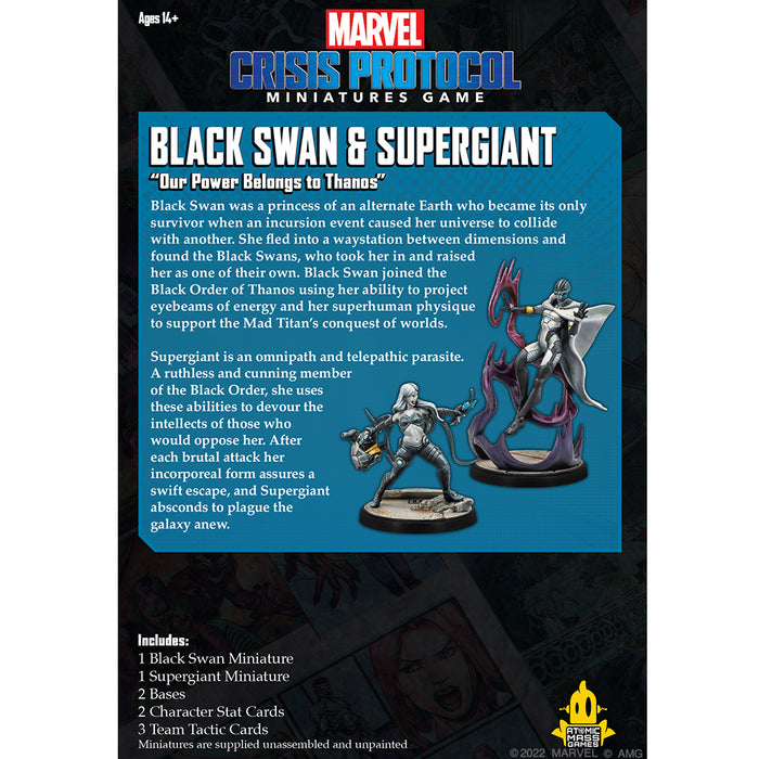 Marvel Crisis Protocol: Black Swan & Supergiant Character Pack New - Tistaminis