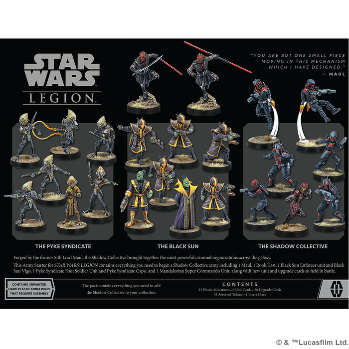 Star Wars Legion Shadow Collective Starter Set - Tistaminis