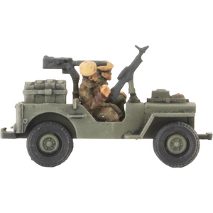Flames of War British Airborne/SAS Jeeps (4x Plastic) - Tistaminis