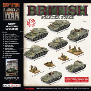 Flames of War	British Comet Armoured Squadron (Plastic) New - Tistaminis