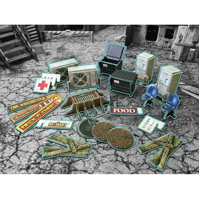 BATTLE SYSTEMS TERRAIN URBAN STREET ACCESSORIES I NEW - Tistaminis