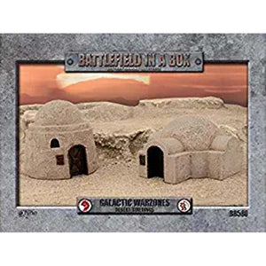 BATTLEFIELD IN A BOX - GALACTIC WARZONES DESERT BUILDINGS NEW - Tistaminis