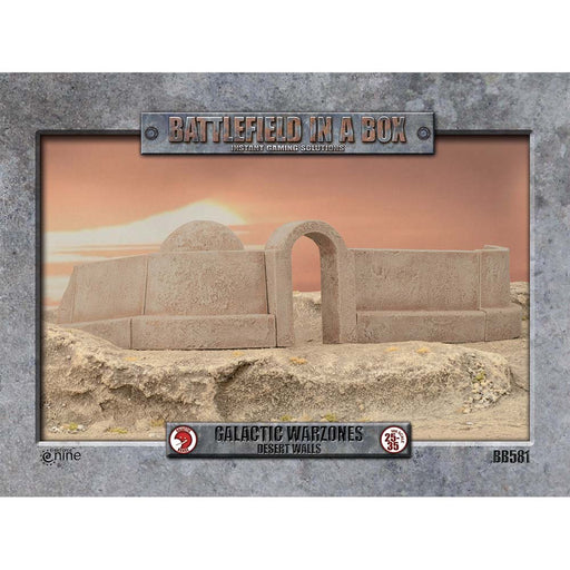 BATTLEFIELD IN A BOX - GALACTIC WARZONES DESERT WALLS NEW - Tistaminis