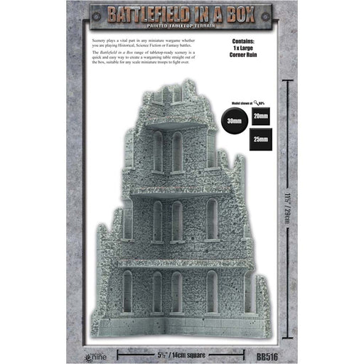 BATTLEFIELD IN A BOX - GOTHIC BATTLEFIELDS LARGE CORNER RUINS NEW - Tistaminis