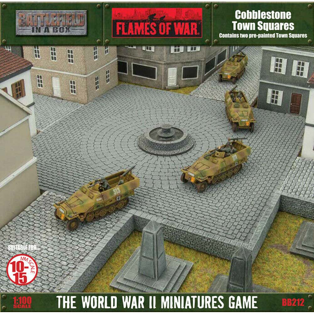 BATTLEFIELD IN A BOX COBBLESTONE TOWN SQUARES NEW - Tistaminis