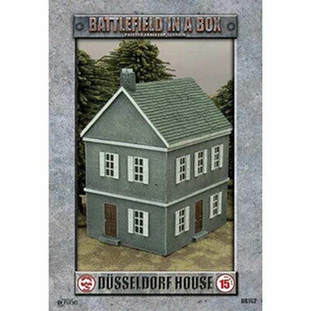 BATTLEFIELD IN A BOX EUROPEAN HOUSE - DÜSSELDORF (X1) - WWII 15MM NEW - Tistaminis