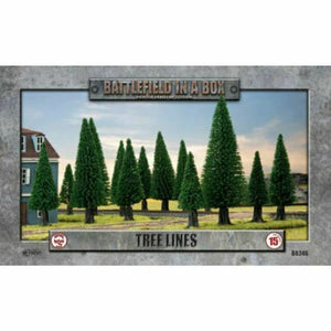 BATTLEFIELD IN A BOX TREE LINES (X4) - 15MM SCALE NEW - Tistaminis