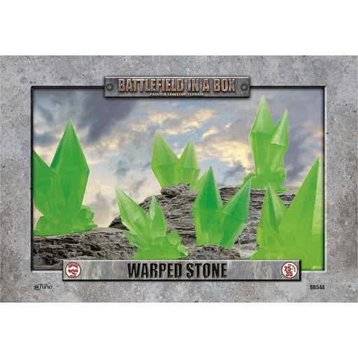 BATTLEFIELD IN A BOX WARPED STONE - GREEN - (X6) - 30MM NEW - Tistaminis