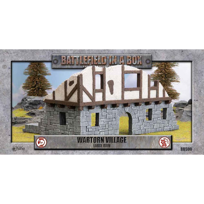 BATTLEFIELD IN A BOX WARTORN VILLAGE - LARGE RUIN TERRAIN NEW - Tistaminis