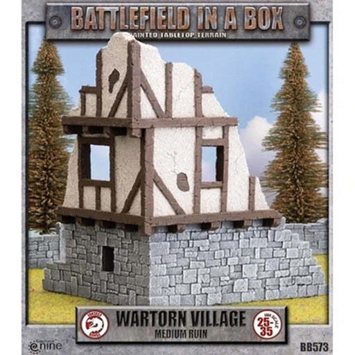 BATTLEFIELD IN A BOX WARTORN VILLAGE - MEDIUM RUIN TERRAIN NEW - Tistaminis