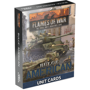 Flames of War American	Bulge: Americans Unit Cards (66x Cards) Nov 6 PreOrder - Tistaminis