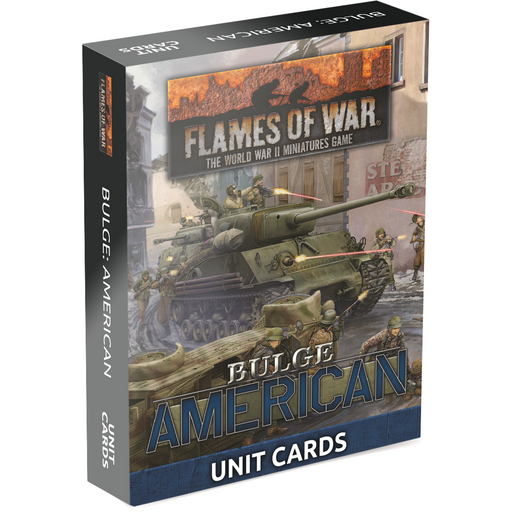 Flames of War American	Bulge: Americans Unit Cards (66x Cards) Nov 6 PreOrder - Tistaminis