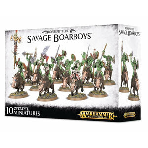 Warhammer Orcs and Goblins Bonesplitterz Savage Boarboys New | TISTAMINIS