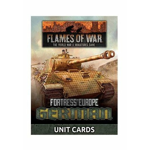 Flames Of War German Unit Cards New | TISTAMINIS