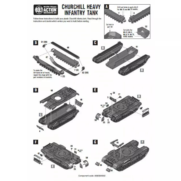 Bolt Action Churchill Tank New - Tistaminis