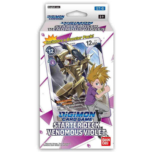 DIGIMON STARTER DECK VENOMOUS VIOLET NEW CARD GAME - Tistaminis