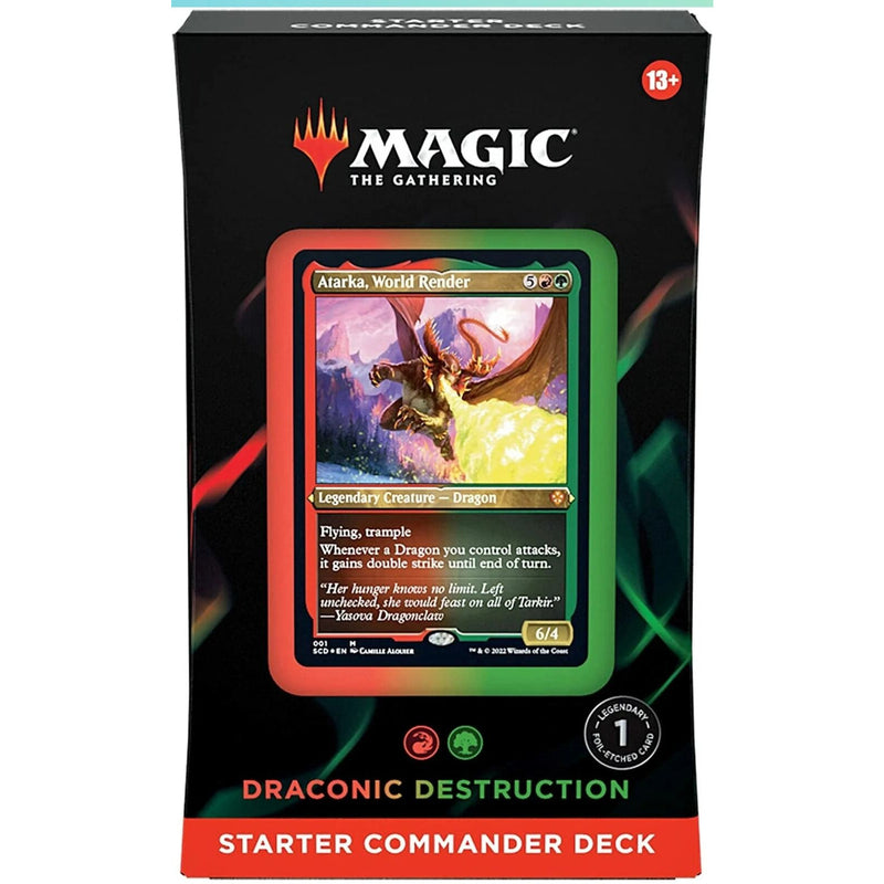 Magic the Gathering Starter Commander Deck -  Draconnic Destruction New - Tistaminis