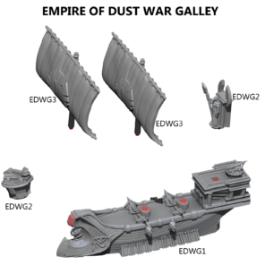 Armada Empires of Dust War Galley New - Tistaminis