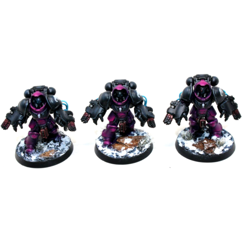 Warhammer Space Marines Agressors With Flamers Well painted - A24 - Tistaminis