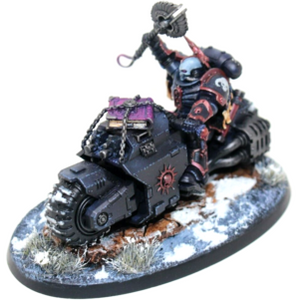Warhammer Space Marines Chaplain On Bike Well Painted - A27 - Tistaminis