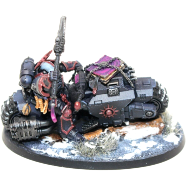 Warhammer Space Marines Chaplain On Bike Well Painted - A27 - Tistaminis