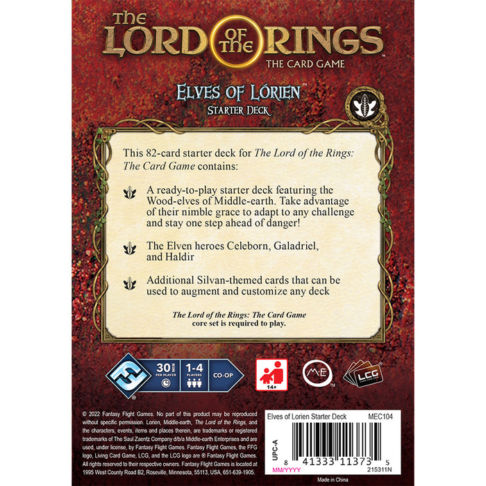 Lord of the Rings LCG: Elves of Lorien Starter Deck New - Tistaminis