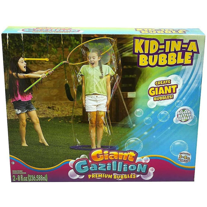 GAZILLION Giant Premium Bubbles Kid-in-a-Bubble Wand | 2 x 8oz Solutions Funrise - Tistaminis