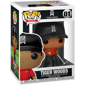 Funko POP! GOLF TIGER WOODS RED SHIRT #01 New - Tistaminis