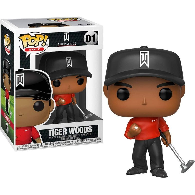 Funko POP! GOLF TIGER WOODS RED SHIRT #01 New - Tistaminis