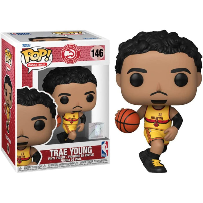 Funko Pop! POP NBA HAWKS TRAE YOUNG (YELLOW JERSEY) #146 New - Tistaminis