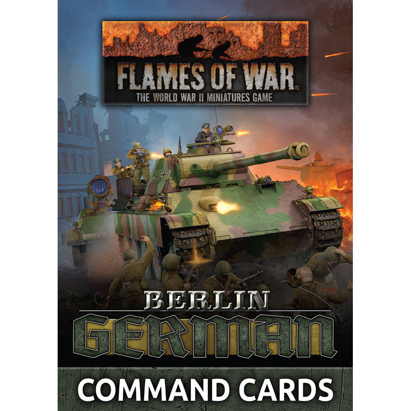 Flames of War	Berlin: German Command Cards (53x Cards)	April 15 New Pre-Order - Tistaminis