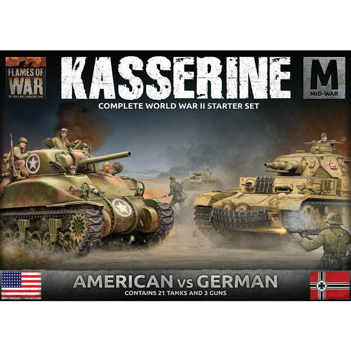 Flames of War Mid-War Desert Starter Set | Kasserine(US vs Germ) New - Tistaminis