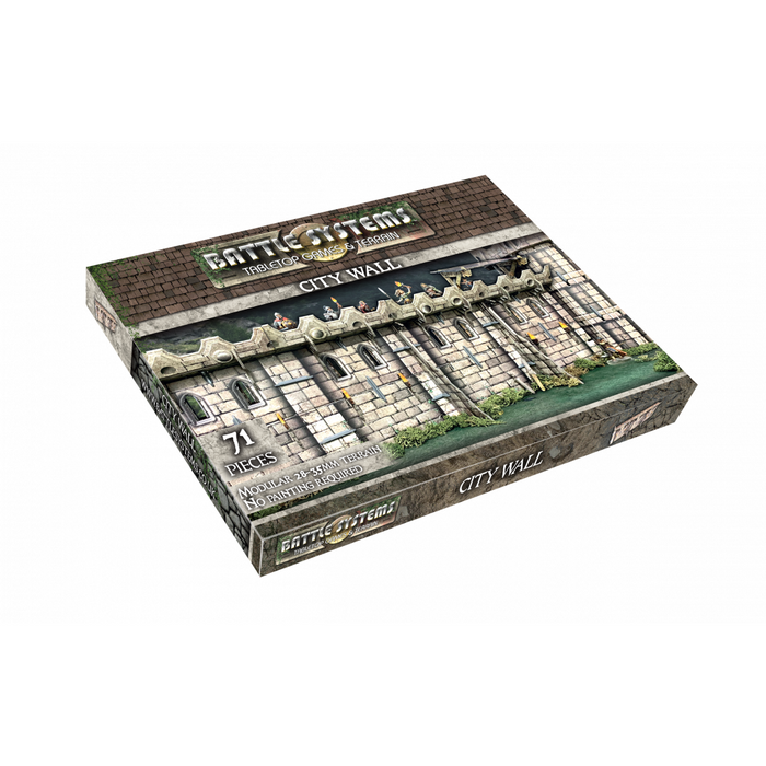 BATTLE SYSTEMS TERRAIN CITY WALL NEW - Tistaminis