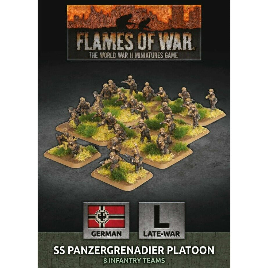 Flames of War SS Panzergrenadier Platoon New - TISTA MINIS