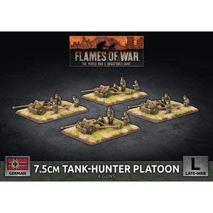 Flames Of War German 7.5cm Tank-Hunter Platoon New - Tistaminis