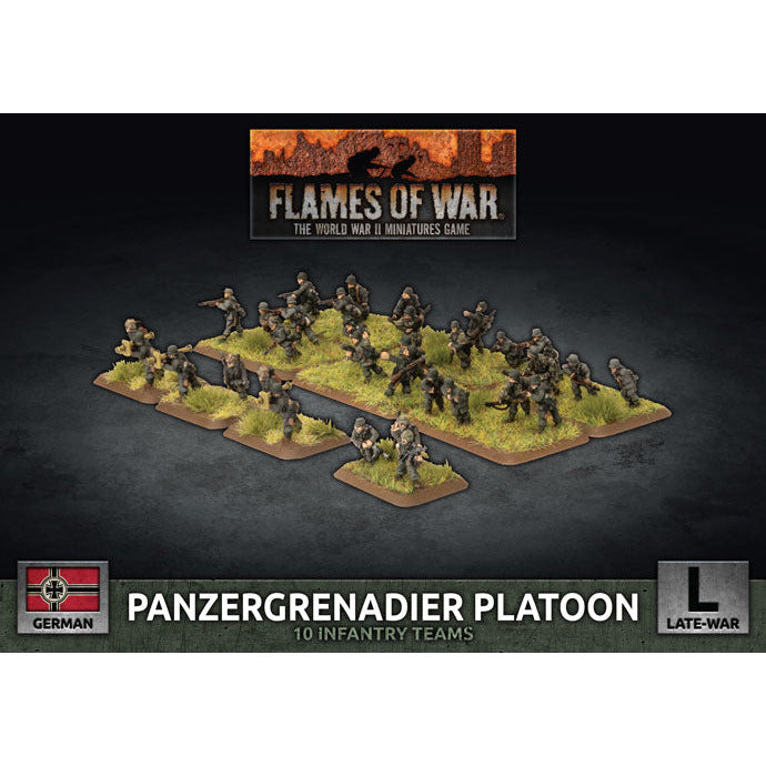 Flames Of War German Panzergrenadier Platoon Late War New - Tistaminis
