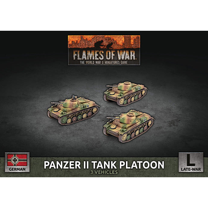 Flames of War Panzer II Platoon (x3 Plastic) April 29 Pre-Order - Tistaminis