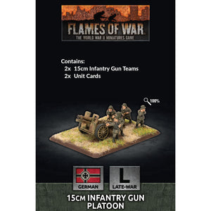 Flames Of War German 15cm Infantry Gun Platoon New - Tistaminis