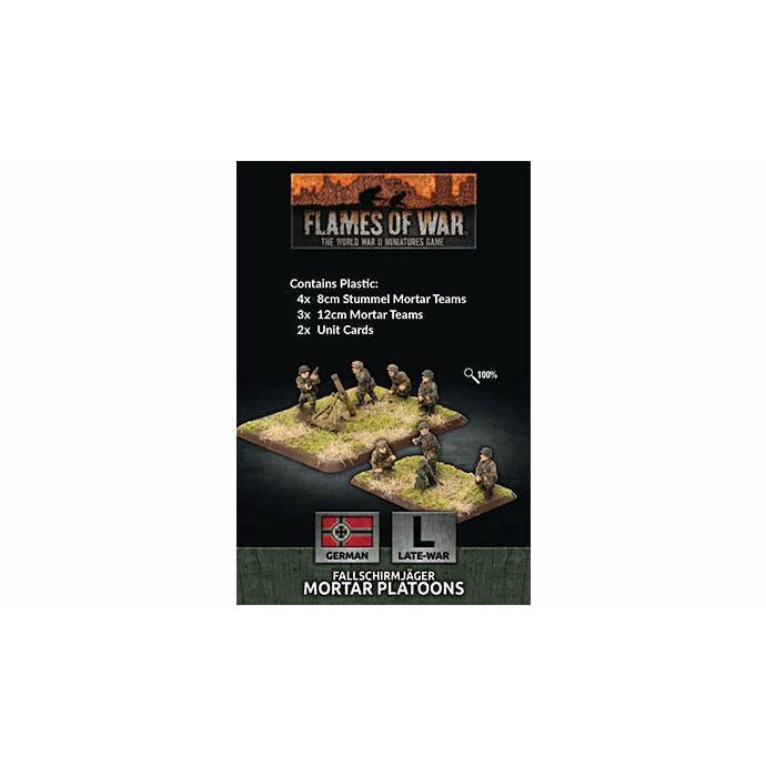 Flames Of War German Fallschirmjager Mortar Platoon New - Tistaminis