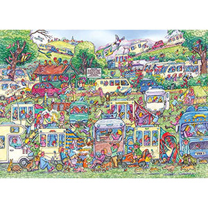 GIBSONS PUZZLE: CARAVAN CHAOS 1000 PIECES NEW - Tistaminis